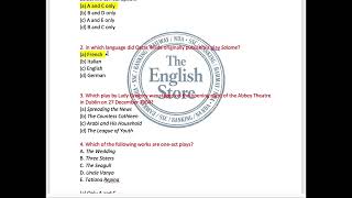 UGC NET (English)- Practice Questions from Unit 1 (Drama)