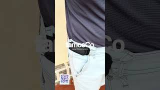 Buckleless Elastic Belt #BucklelessBelt, #InvisibleBelt, #FashionHacks, #WholesaleFashion,