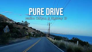 Pure Drive | California Highway 23 to Malibu | 4K Canyon Road ASMR (No Music)