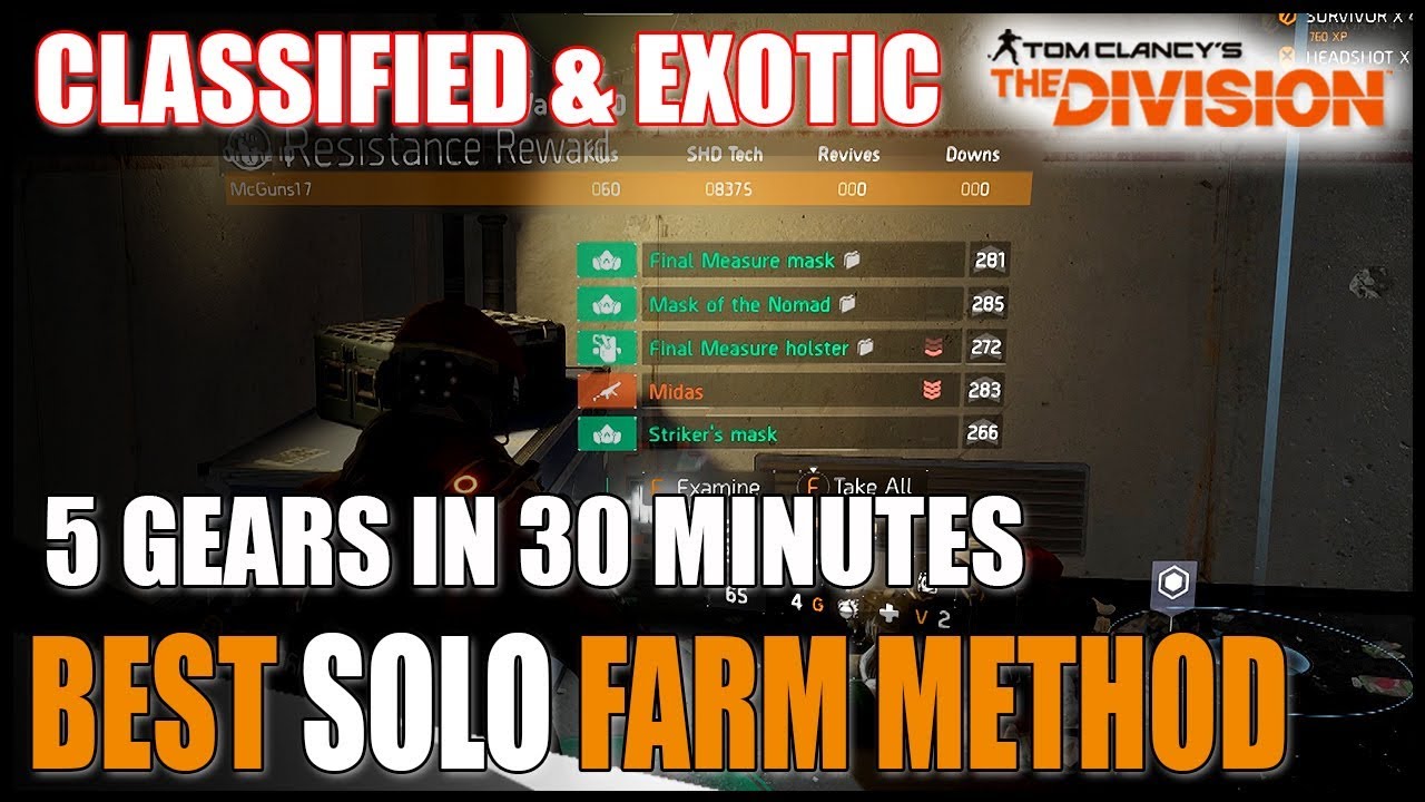 The Division || THIS IS STILL BEST FARM METHOD FOR CLASSIFIED & EXOTIC GEAR - RESISTANCE PIER 93