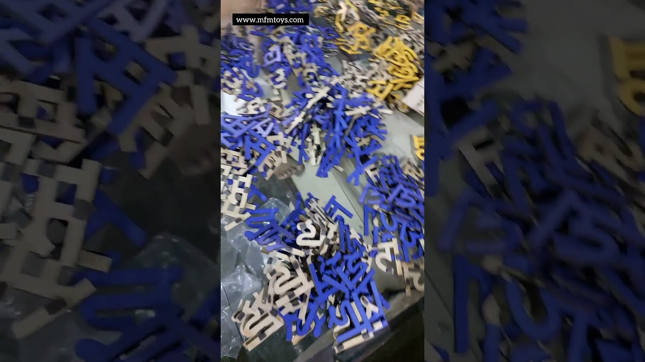 Making of Magnetic Alphabets toys in BIS Certified Factory | खिलौने बनाने की फैक्ट्री  