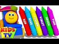 Learn colors  babies toddlers  children crayon  color nursery rhymes  kids tv bob the train