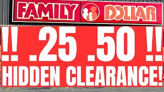 AS LOW AS .25!! | MORE HIDDEN CLEARANCE!! | FAMILY DOLLAR CLEARANCE!!