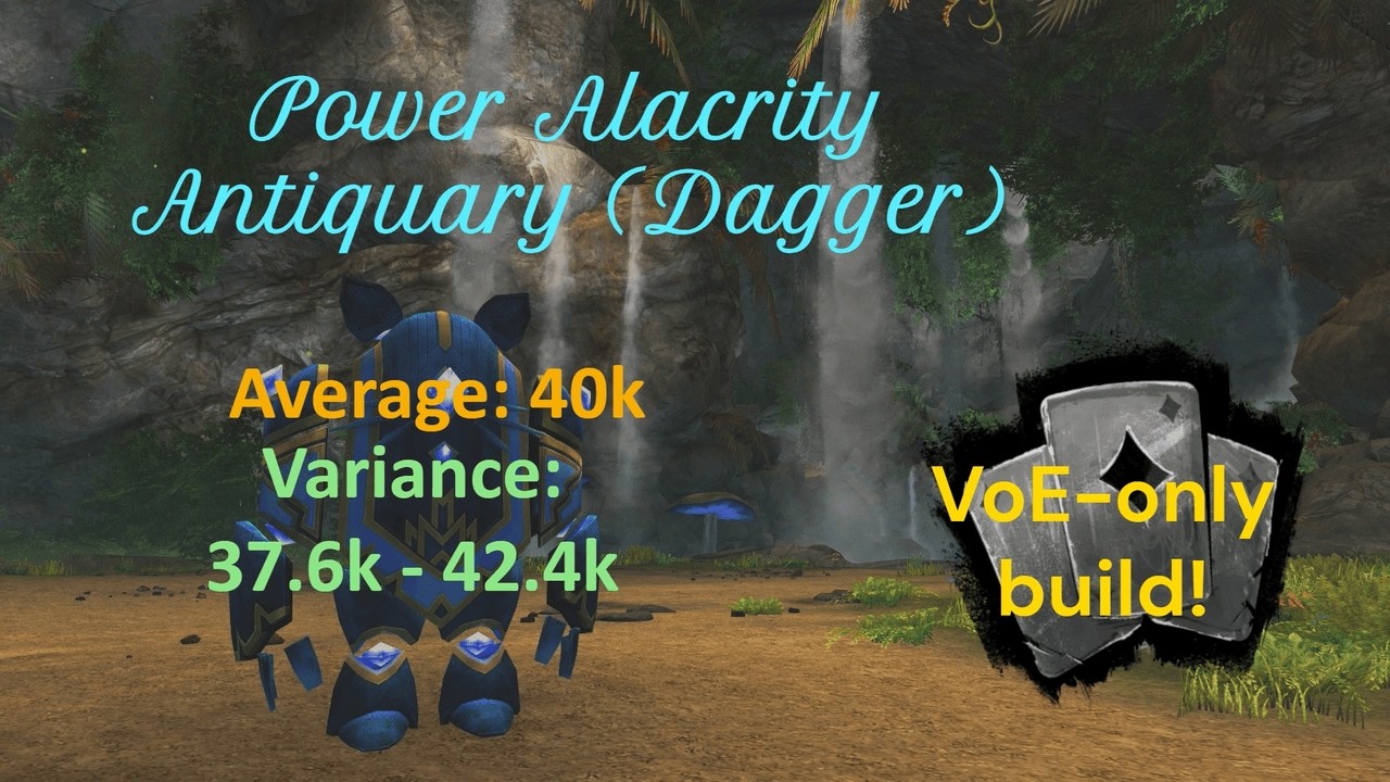 Power Alacrity Antiquary (Dagger) AVERAGE Roll Benchmark.