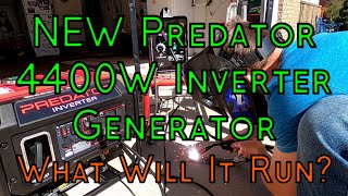 NEW Predator 4400 Watt Inverter Generator - Unboxing, Review, & Tests - What Will It Run?