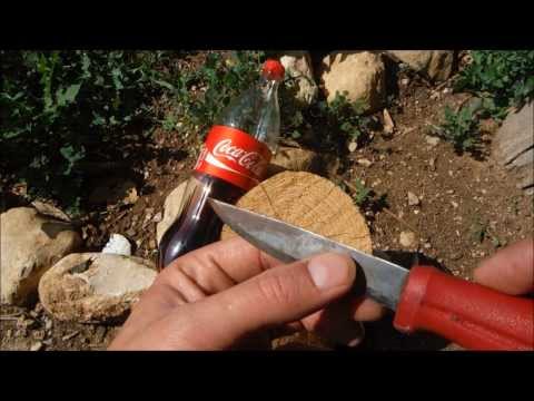 ניקוי חלודה מסכין עם קולה