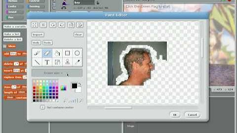 scratch squeak ubuntu904 programming platform projects edting image sprites