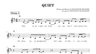 Learn “Quiet” (Elevation Rhythm) | Worship Lead Sheet PDF