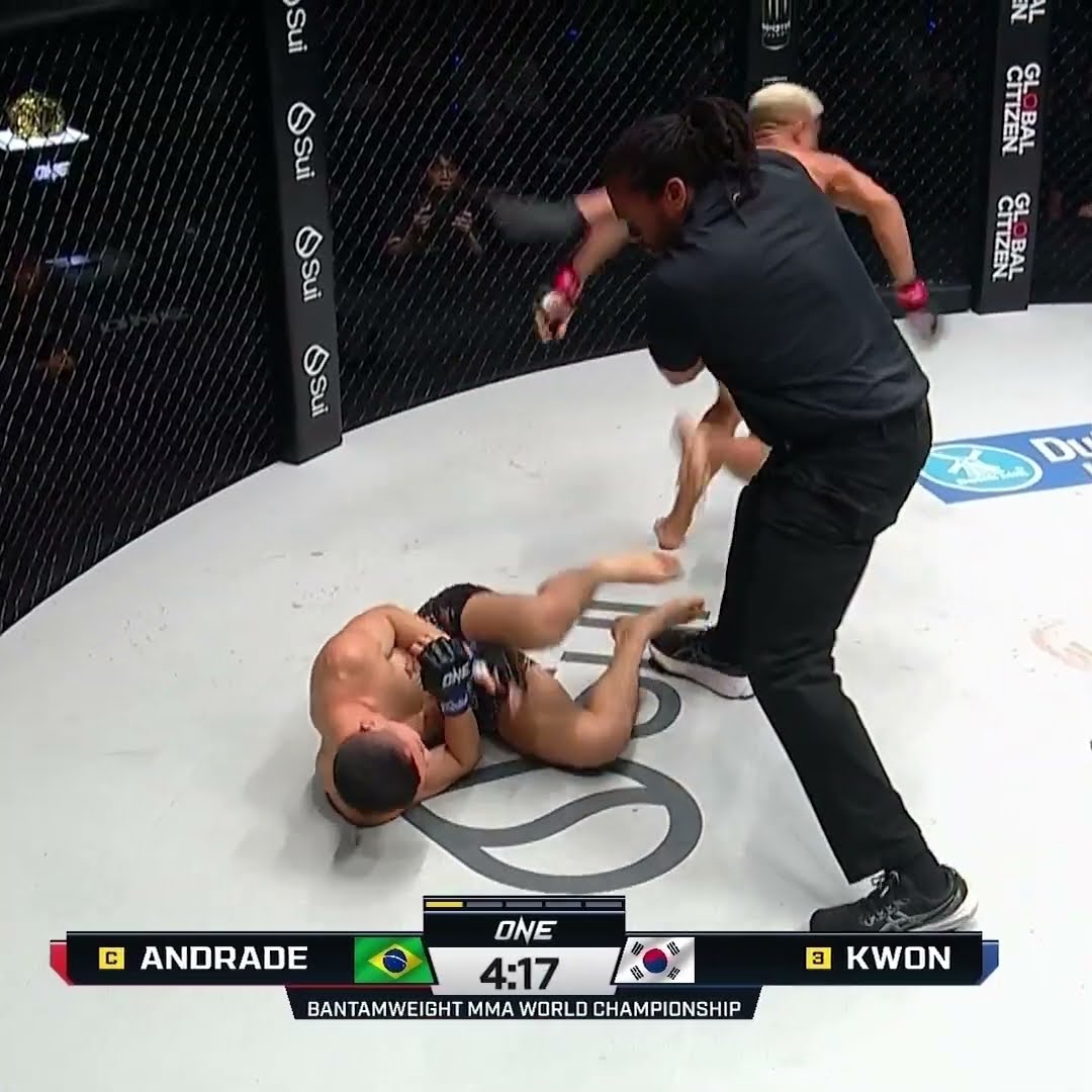 Fabricio Andrade folds Kwon Won Il in 42 SECONDS and retains the ONE Bantamweight MMA World Title!
