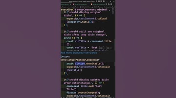 Use ComponentFixture whenStable method to wait for the change detection update in Angular