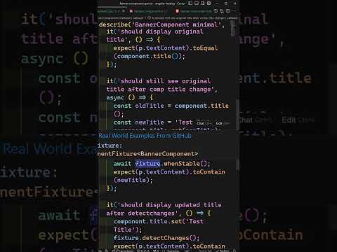 Use ComponentFixture whenStable