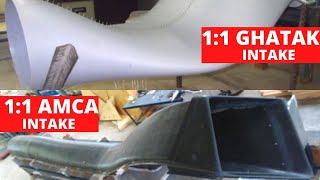 1:1 AMCA & GHATAK Serpentine Intake Test | Fluidic Thrust vectoring at Exhaust