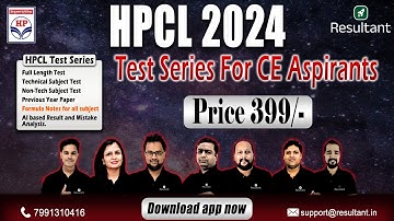 HPCL 2024 Test Series 🎉| Civil & Mechanical Engineering | Resultant GATE