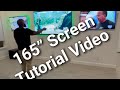 How we made this 165 screen using 9 55 tvs