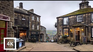 🇬🇧 England • Evening walk in HAWORTH 🥾 [4K] Yorkshire scenery and sound.
