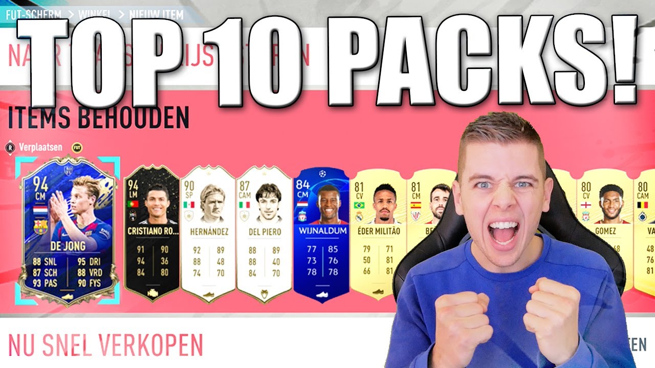 TOP 10 PACKS IN FIFA 20!!