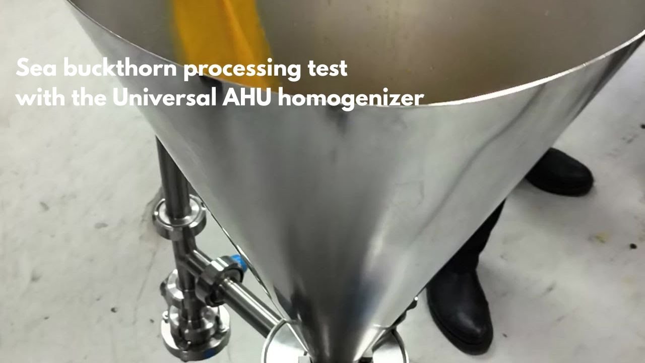 Sea Buckthorn Processing Test | Universal AHU Homogenizer
