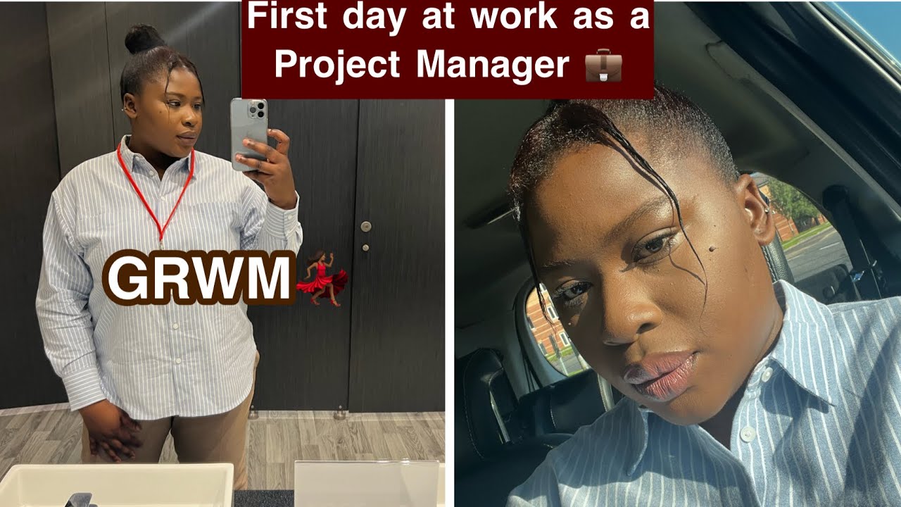 My official first day at work as a project manager 💼 | GRWM as I prepare 😁