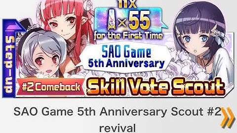 New Comeback Skill Vote Scout Banners! Ft. Rain, Seven and more! SAO Memory Defrag!