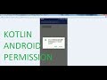 How to create kotlin android permission android studio 3.0