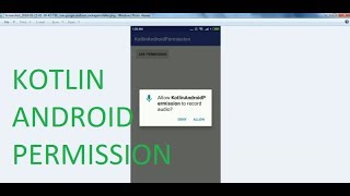 How to create kotlin android permission android studio 3.0