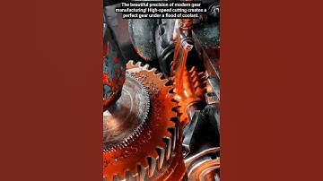 CNC Gear Hobbing Close-up