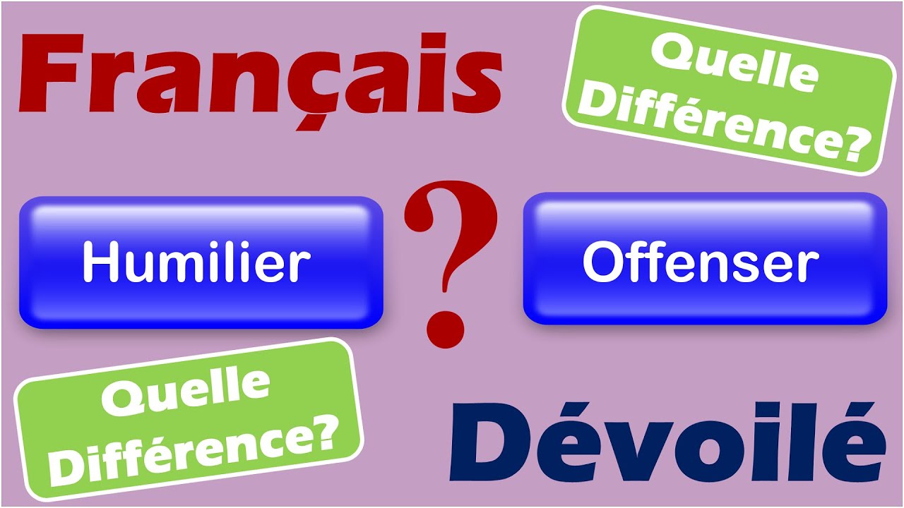 Humilier et Offenser (Quelle Diff.) - YouTube