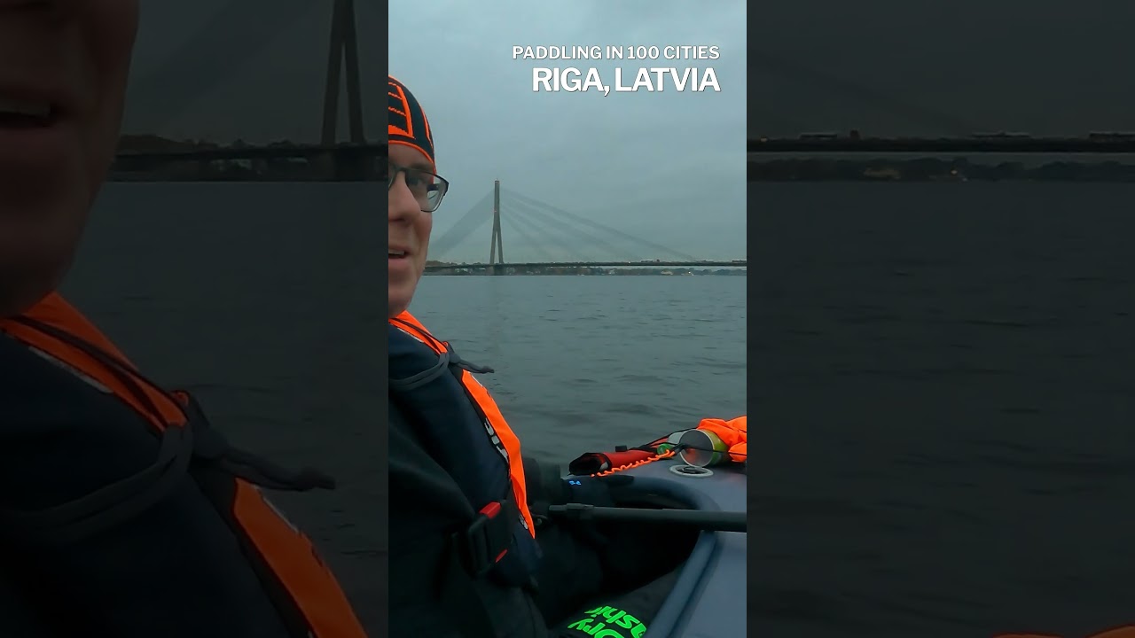 Paddling in 100 cities: kayaking on Daugava river in Riga with two Itiwit X500 kayaks