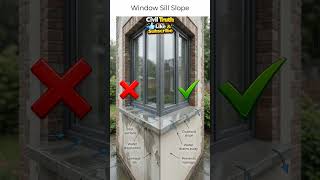 Window Sill Flat Vs Proper Slope