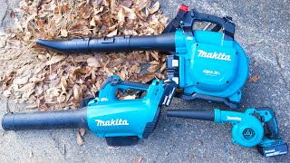 【マキタ】色々なブロワで落ち葉とか飛ばしてみた【makita】Compare 18V and 36V Blowers