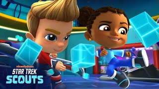 star trek scouts make fireworks in space asteroid blasters 3 star trek scouts