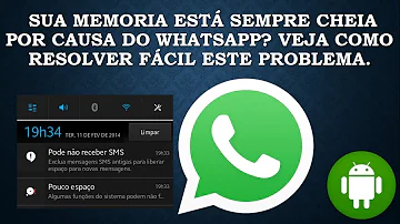 O que acontece se limpar o Armazenamento do WhatsApp?