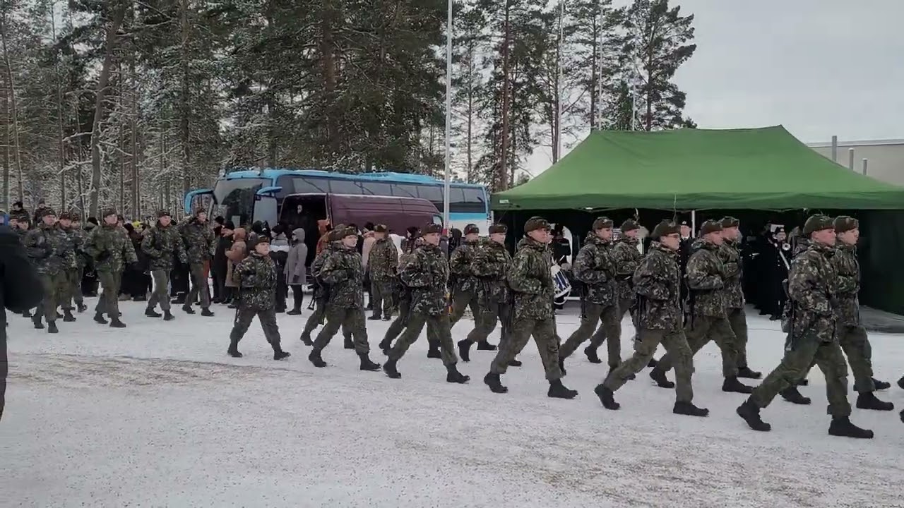 Jääkärit 1/23, valapäivän ohimarssi Porin prikaati, Niinisalo