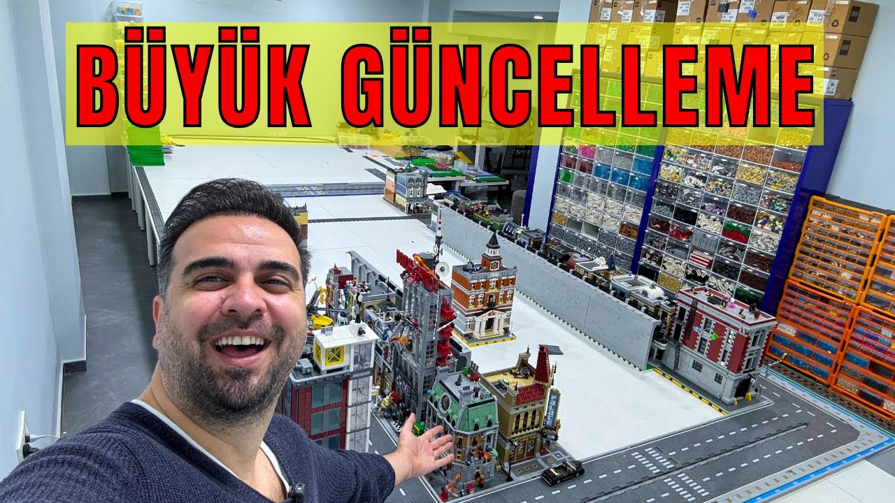 LEGO Şehri Büyük Güncellemesi! Yeni Binalar & Yollar & Tren Yolları Ve Duvarlar!