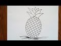 How to draw Pineapple fruit || drawing for kids || by Panira arts