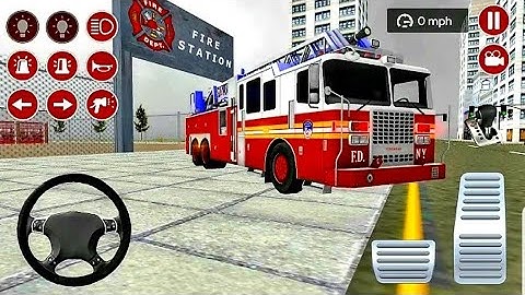 Real Fire Truck Driving Simulator 2020 - Best Android Gameplay