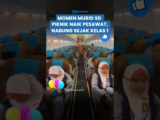 UNIK! SISWA SD di Salatiga Piknik Naik Pesawat Garuda, Kunjungi 3 Negara, Nabung Sejak Kelas 1 class=