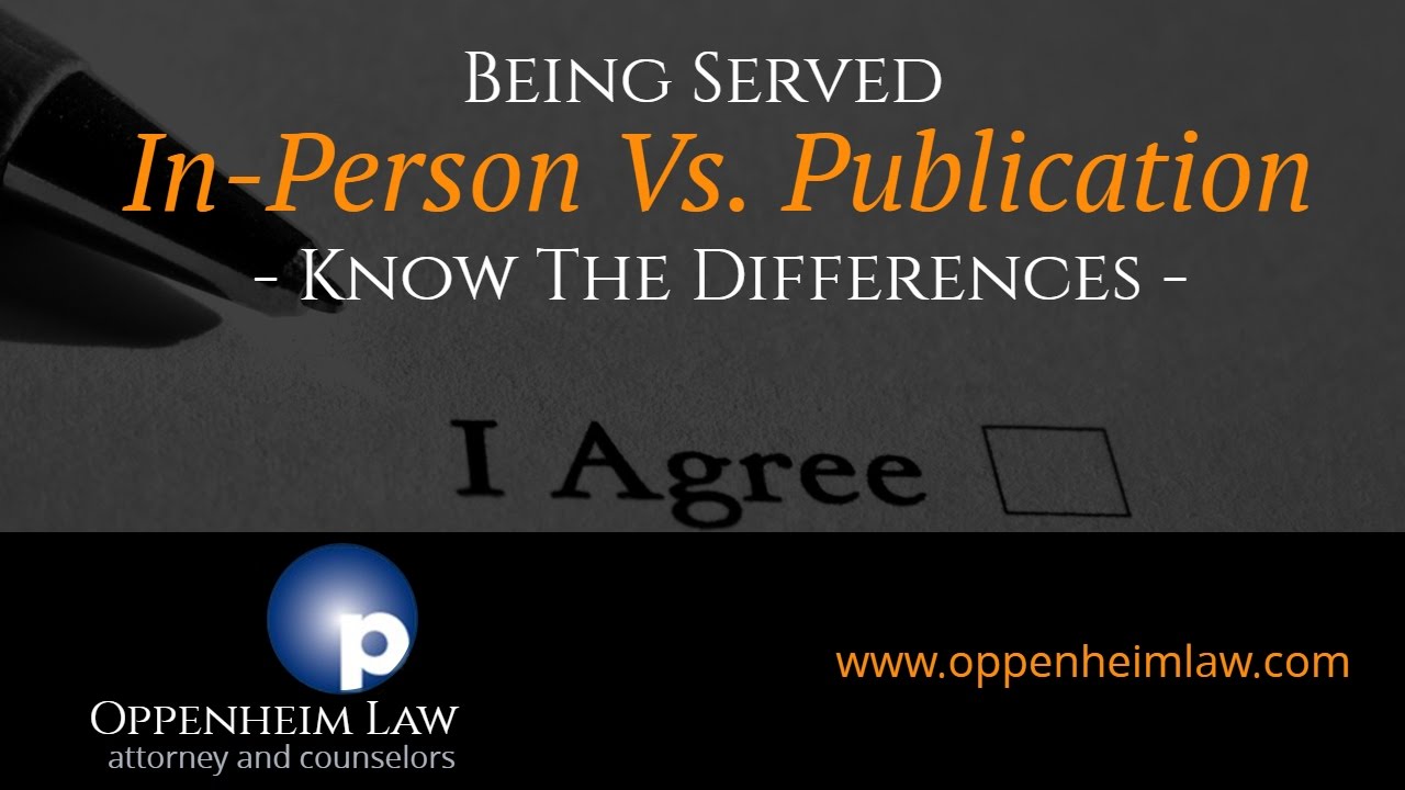 The Differences Between Being Served in Person vs Being Served by