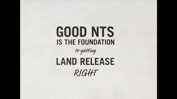 Non Technical Survey | The foundation to getting land release right