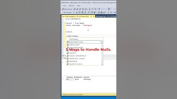 #SQL How to Handle Null Values?  #datascience #programming #coding #sqltutorial