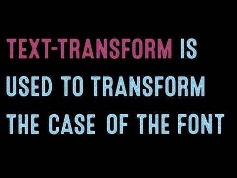 Coding for Beginners: How to change the case of text (text-transform)