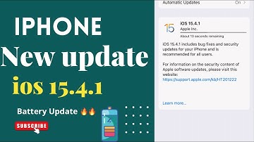 ios 15.4.1 new update || iphone new update