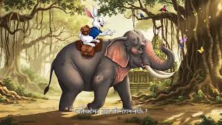 🐰🐘✨ Wise Rabbits vs Mighty Elephant  Ghibli Anime AI Story  Wisdom Over Strength ✨🌿