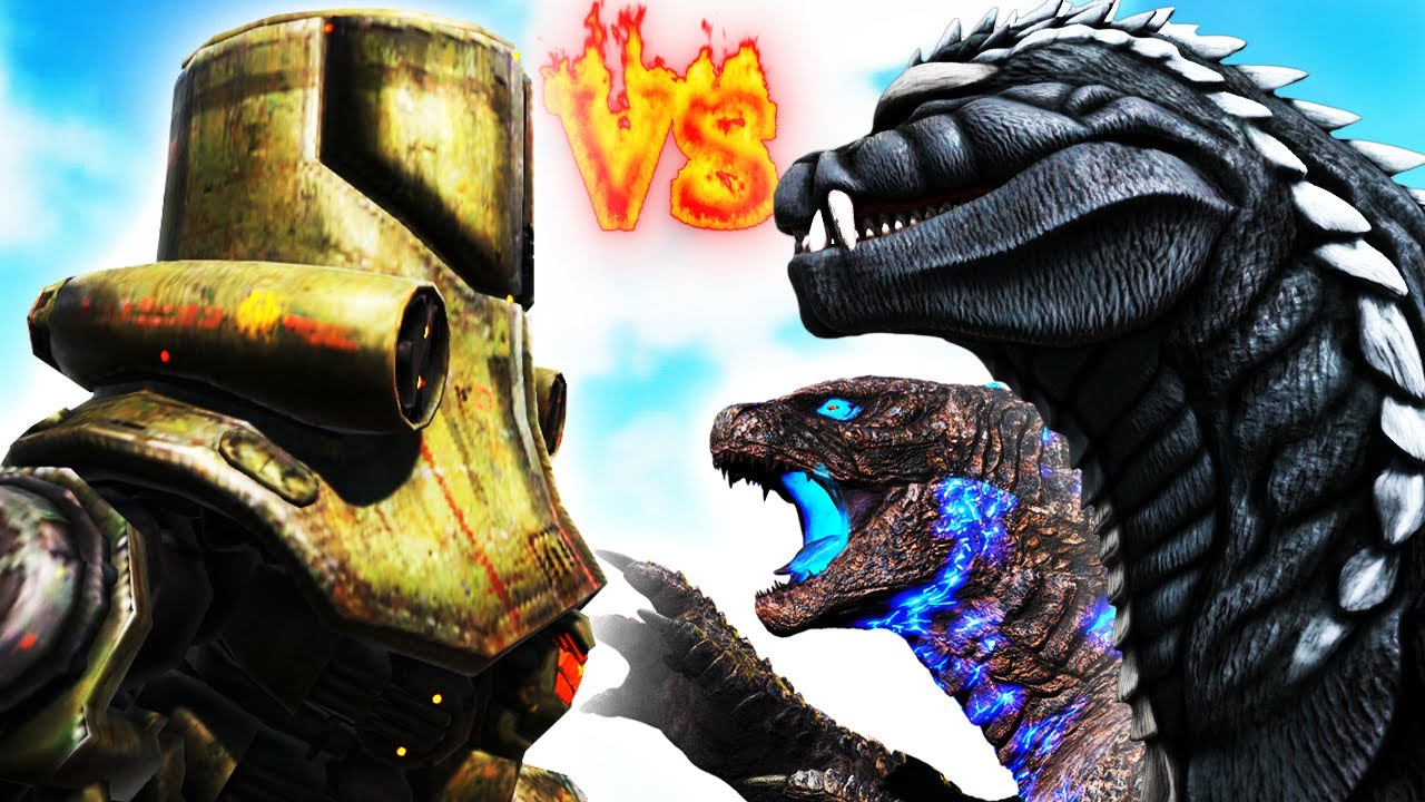 GODZILLA EVOLUTIONS vs PACIFIC RIM CHERNO in ARK - YouTube