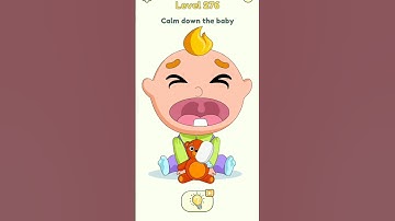 DOP 2 Delete One Part (level 276) calm down the baby | #shorts #dop2 #gaming #gameplay #solve
