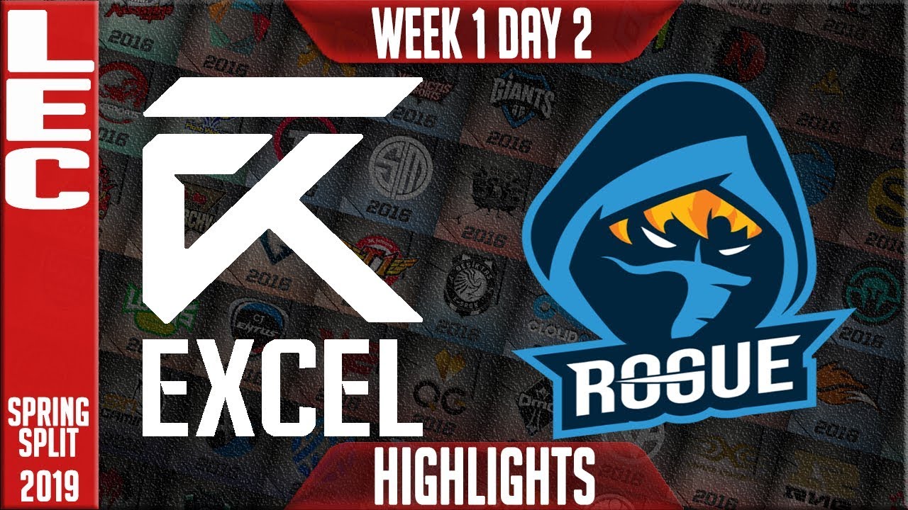 XL vs RGE Highlights | LEC Spring 2019 Week 1 Day 2 | Excel Esports vs Rogue