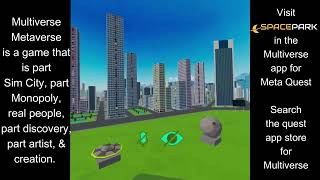 Leaving & Re-Entering the Multiverse Metaverse (Infiniverse) by browser link FrameVR.io Space Park