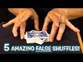 TOP 5 FALSE CARD SHUFFLES!! (Trick Shuffling Revealed!)