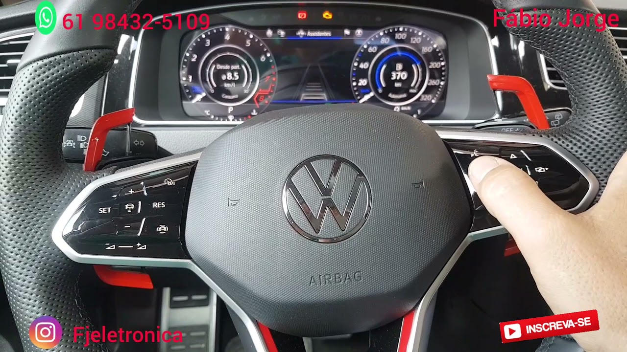 VOLANTE DO GOLF GTI MK8 NO GOLF GTI MK7. - YouTube