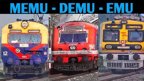 Amazing Looking Colourful EMU + DEMU + MEMU Passenger Trains | Upgradation of Multiple Unit Trains